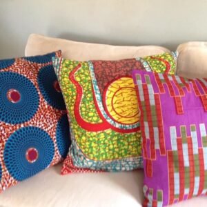 Chic Afriq Ankara Toss Pillowcases. 20”x20”.