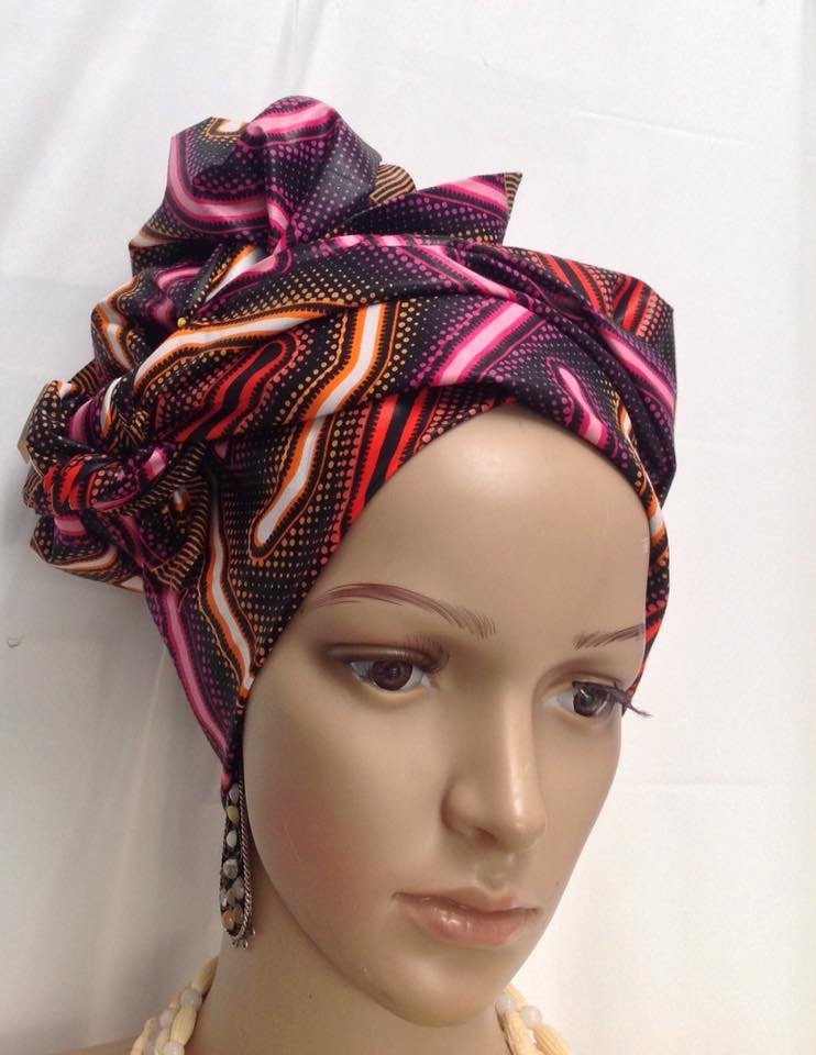 Flame Bloom β Vlisco Headwrap Flame Bloom - Vlisco Headwrap