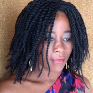 Black Handmade Kinky Twist