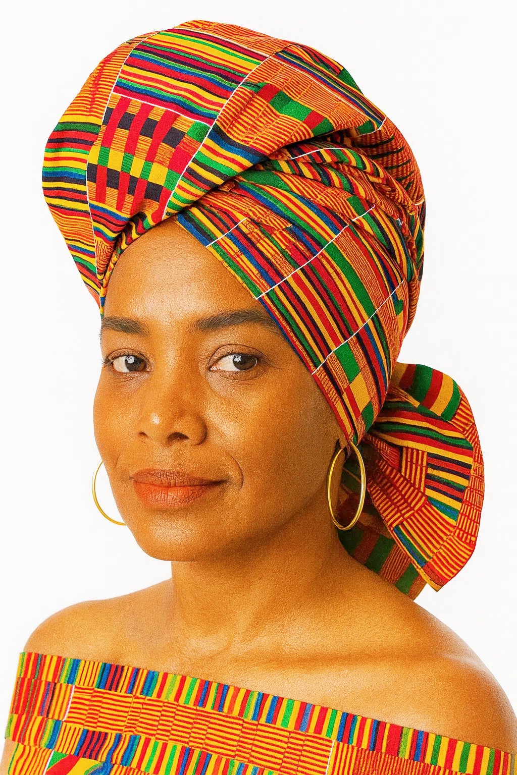 Queen Mother Kente Wrap Queen Mother Wrap – Regal Spiral
