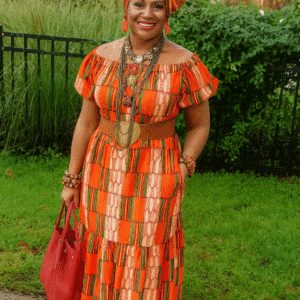 Sunset Kente Ensemble.