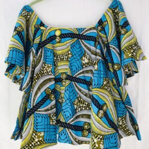Chic Afriq Off-shoulder Ankara Top.