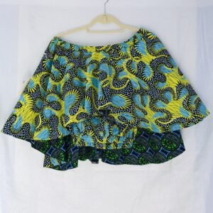 Chic Afriq Ankara Double-Sided Cape.