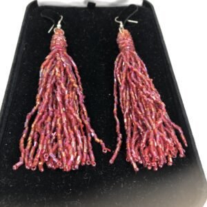 Glass beaded drop Earrings